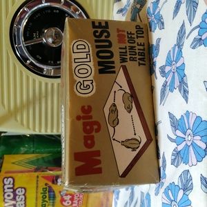 Retro toy gold wind up mouse